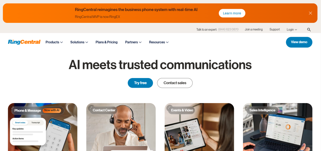 RingCentral Contact Center: